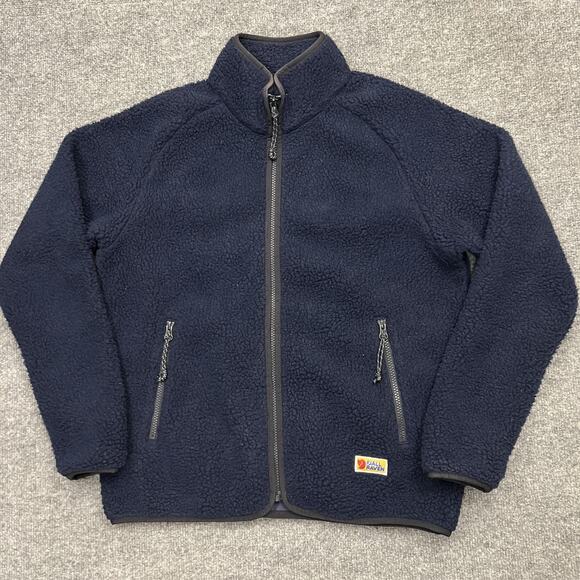 Fjallraven Jacket Womens Small Vardag Pile Fleece Full Zip Outdoor Warm - Picture 1 of 11